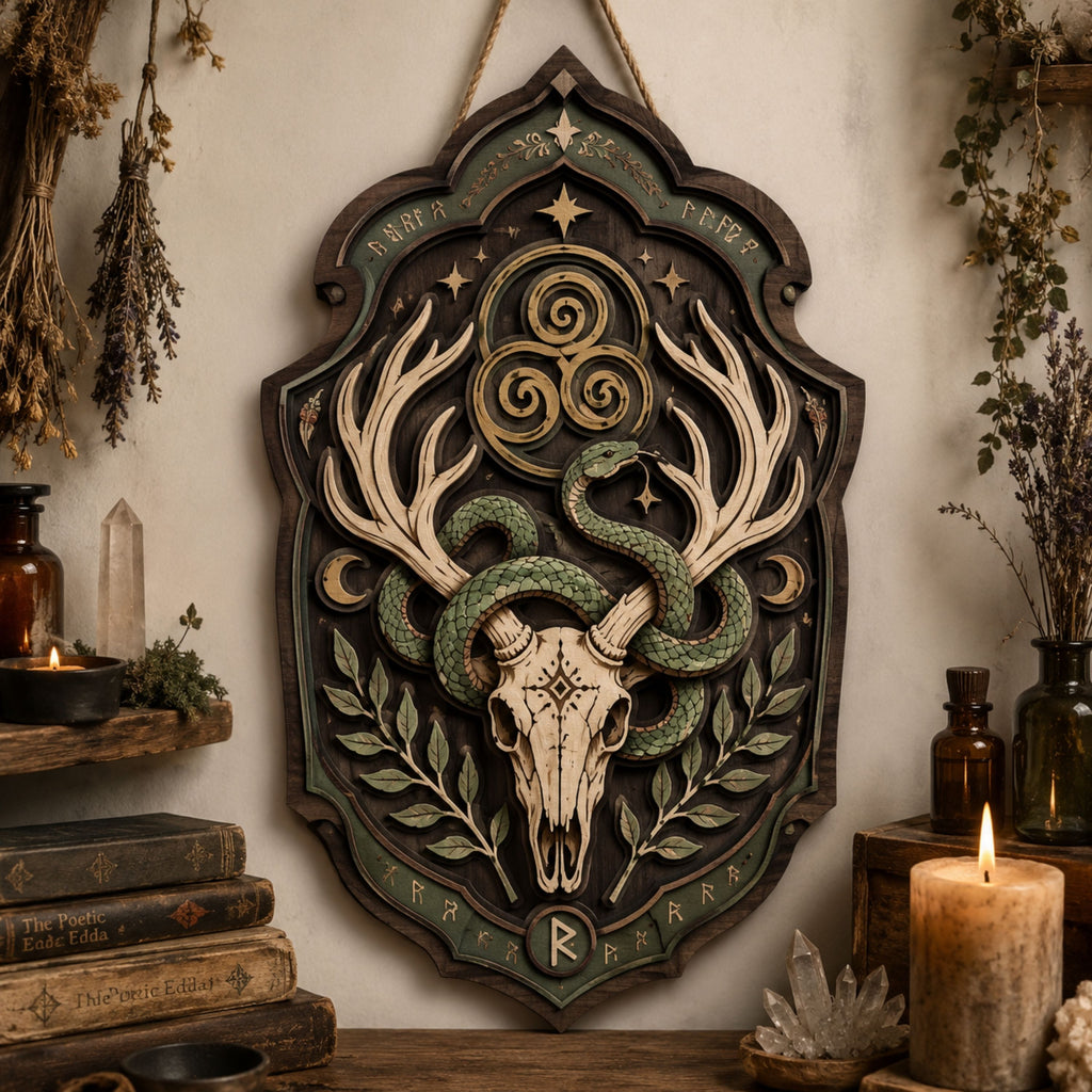 Celestial Purple Moth Wooden Sign - Mystical Moon Wall Decor with Lavender, Stars & Lunar Symbols